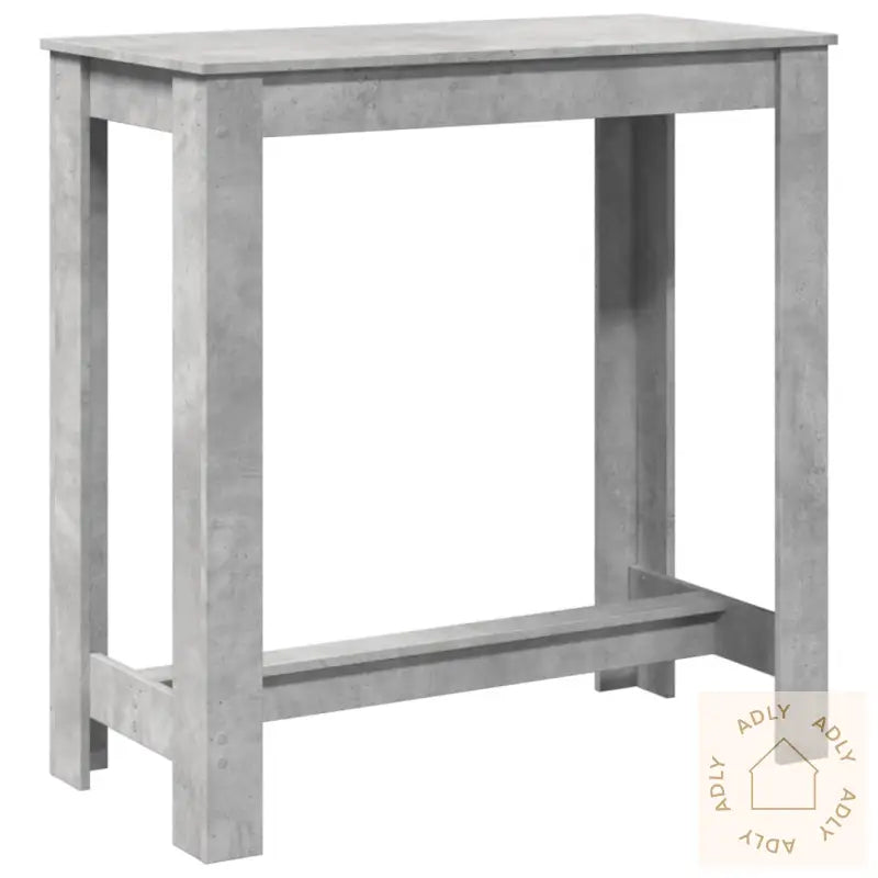 Barbord Betonggrå 102X50X103,5 Cm Konstruert Tre