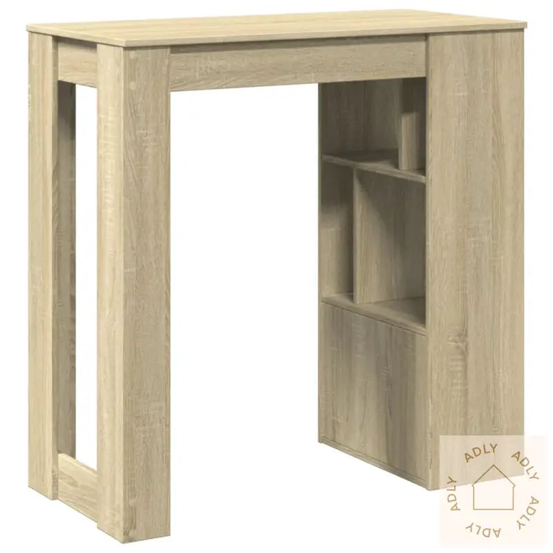 Barbord Med Stativer Sonoma Eik 102X50X103,5 Cm Konstruert Tre