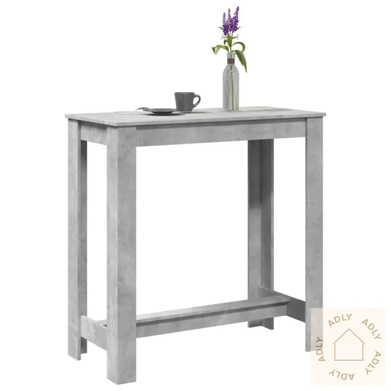Barbord Betonggrå 102X50X103,5 Cm Konstruert Tre