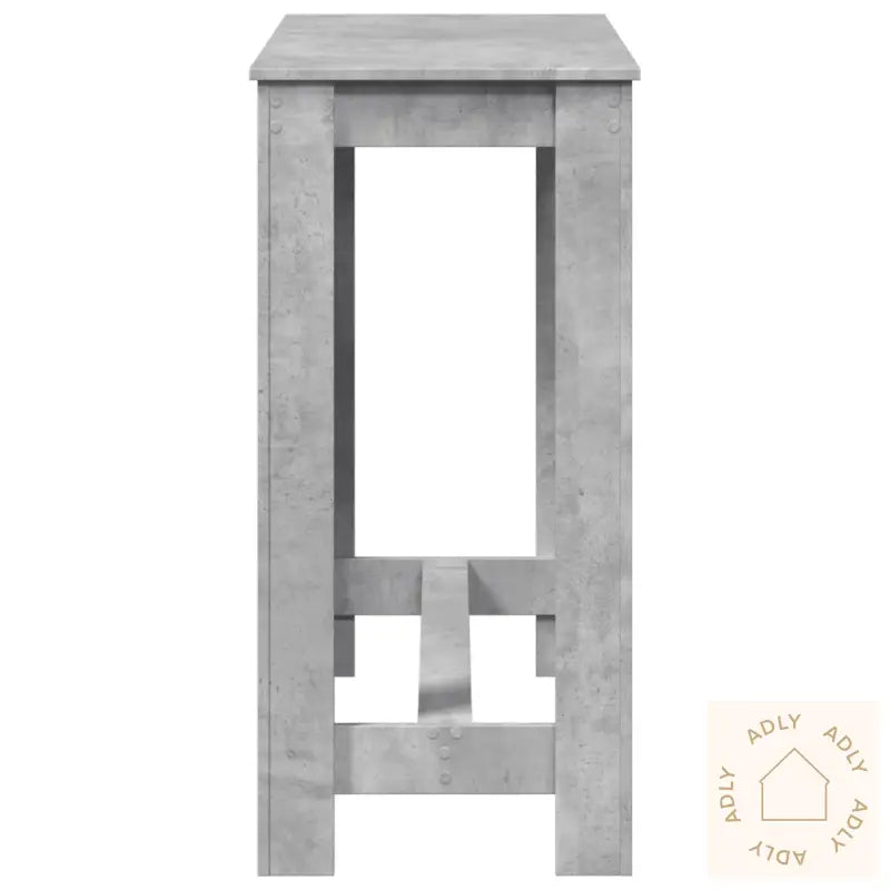 Barbord Betonggrå 102X50X103,5 Cm Konstruert Tre