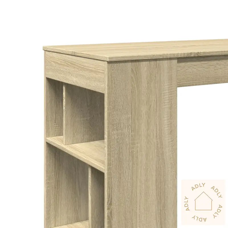 Barbord Med Stativer Sonoma Eik 102X50X103,5 Cm Konstruert Tre