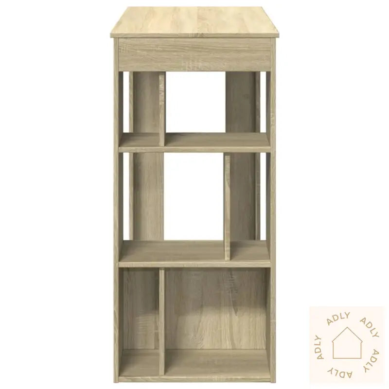 Barbord Med Stativer Sonoma Eik 102X50X103,5 Cm Konstruert Tre