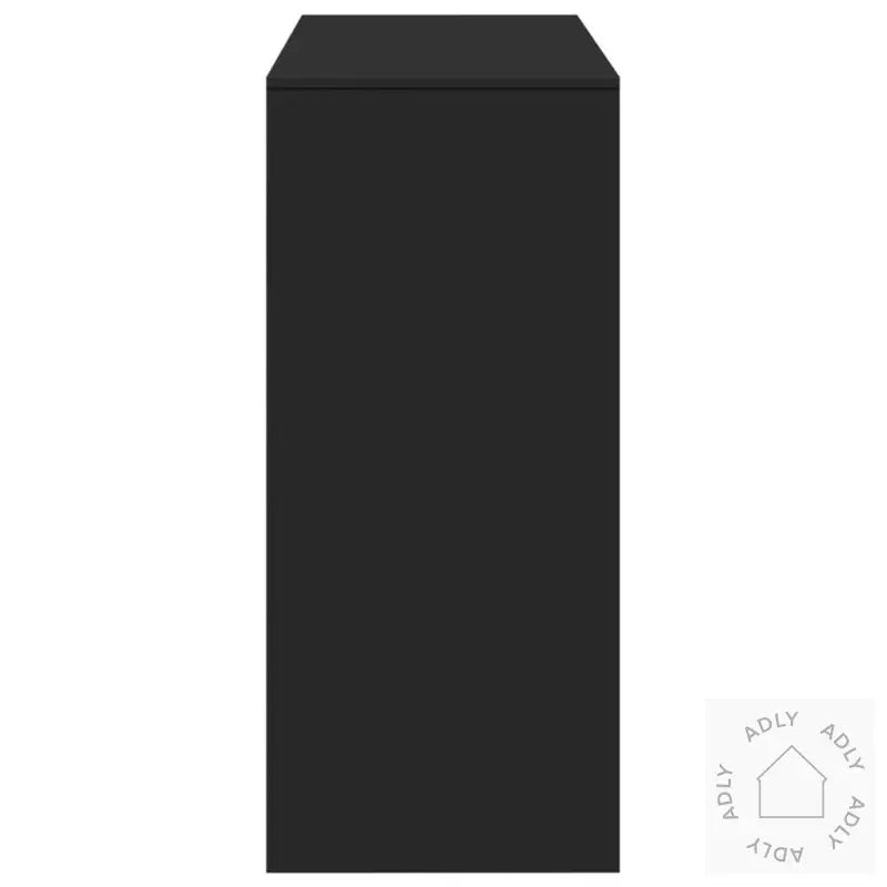 Barbord Med Hylle Svart 124X46X103,5 Cm Konstruert Tre