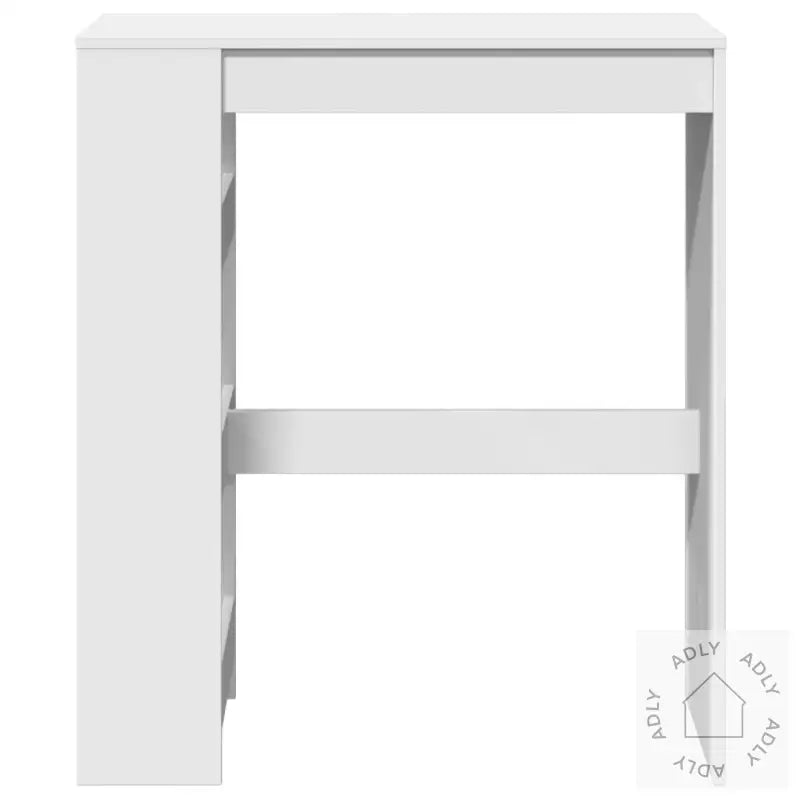 Barbord Med Stativer Hvit 90X40X103,5 Cm Konstruert Tre