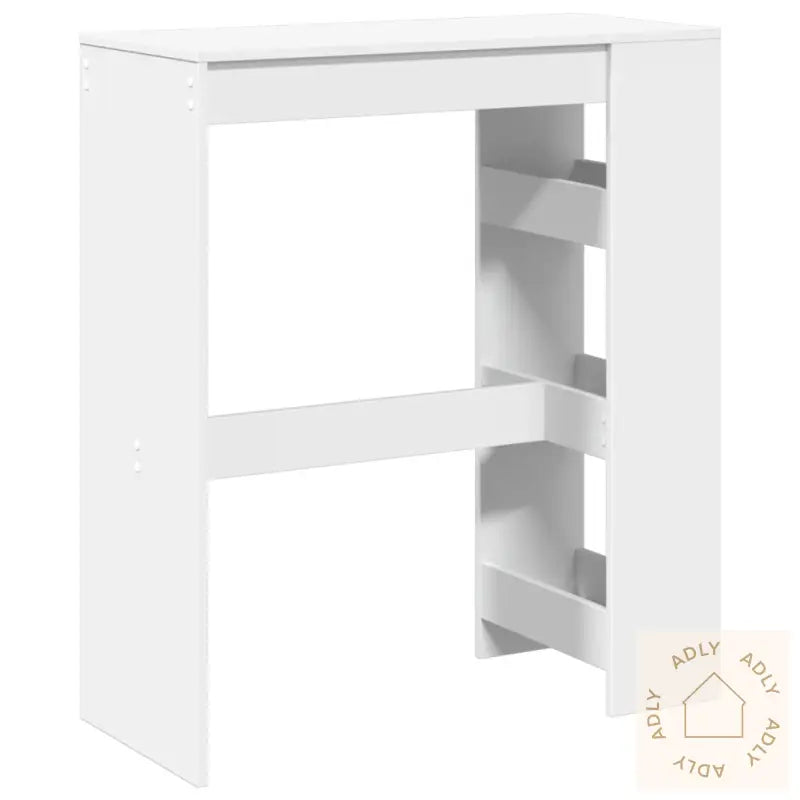 Barbord Med Stativer Hvit 90X40X103,5 Cm Konstruert Tre