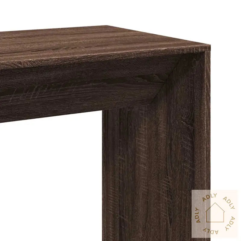 Barbord Brun Eik 102X50X103,5 Cm Konstruert Tre