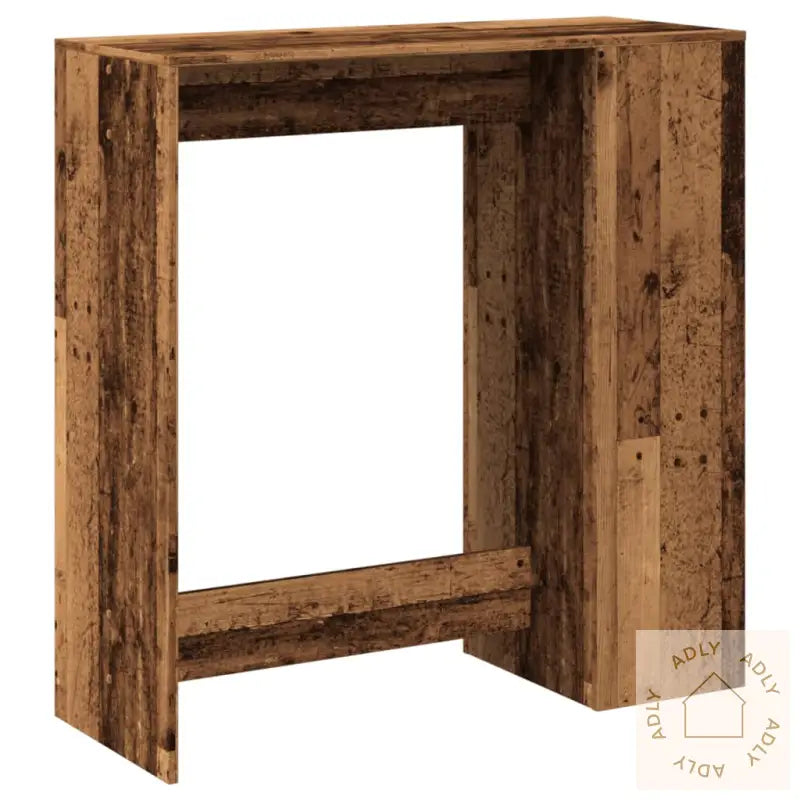 Barbord Med Stativer Gammelt Tre 101X40X103,5 Cm Konstruert Tre