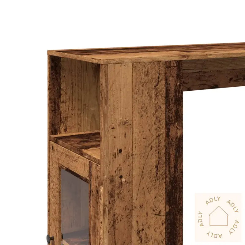 Barbord Med Stativer Gammelt Tre 101X40X103,5 Cm Konstruert Tre