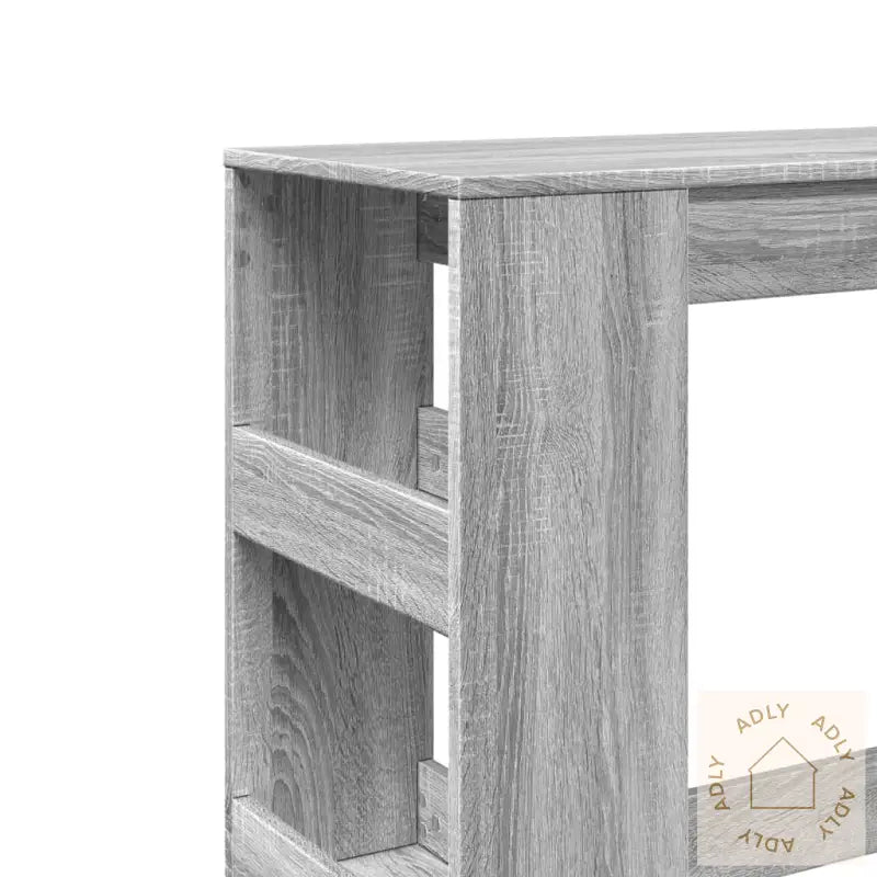 Barbord Med Stativer Grå Sonoma 90X40X103,5 Cm Konstruert Tre