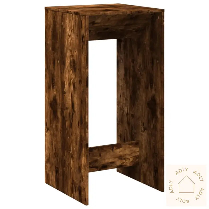 Barbord Røkt Eik 51X50X103,5 Cm Konstruert Tre