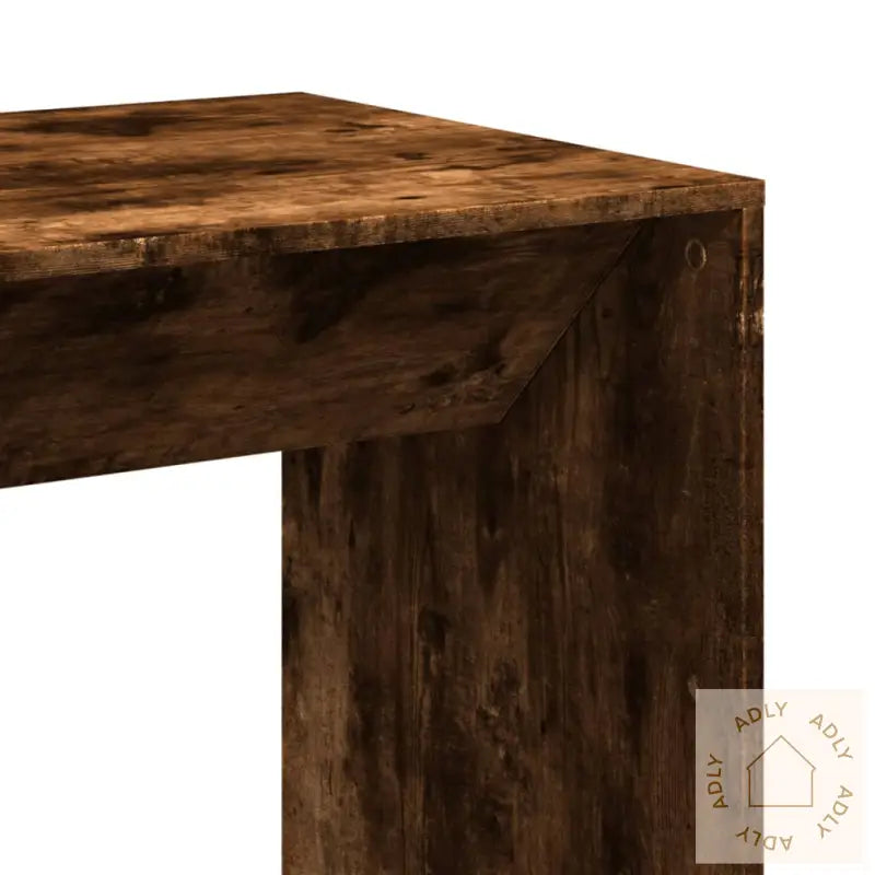 Barbord Røkt Eik 51X50X103,5 Cm Konstruert Tre