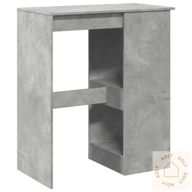 Barbord Med Stativer Betonggrå 90X47,5X103,5 Cm Konstruert Tre