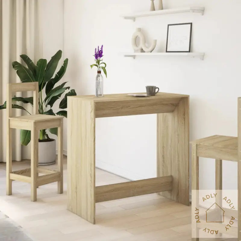 Barbord Sonoma Eik 102X50X103,5 Cm Konstruert Tre