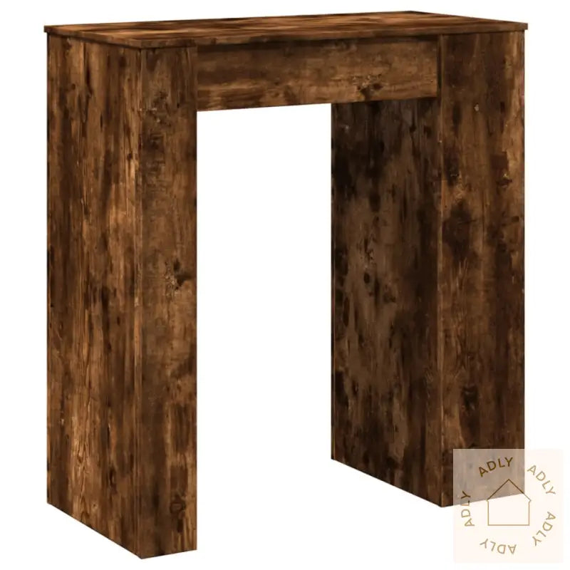 Barbord Med Stativer Røkt Eik 95X47X103,5 Cm Konstruert Tre