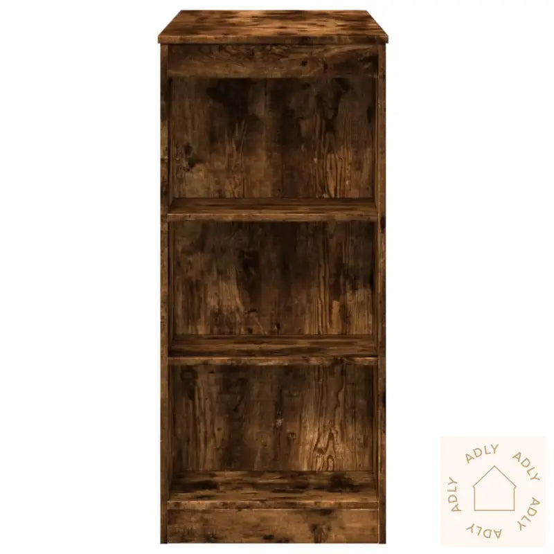 Barbord Med Stativer Røkt Eik 95X47X103,5 Cm Konstruert Tre