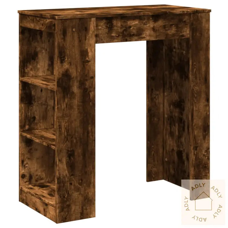 Barbord Med Stativer Røkt Eik 95X47X103,5 Cm Konstruert Tre