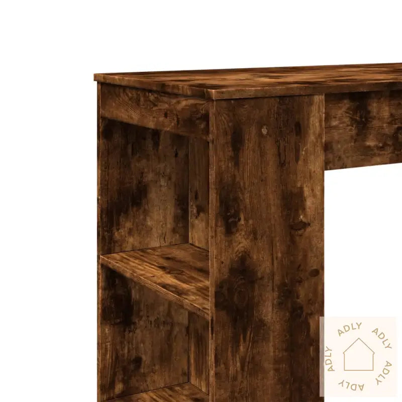 Barbord Med Stativer Røkt Eik 95X47X103,5 Cm Konstruert Tre