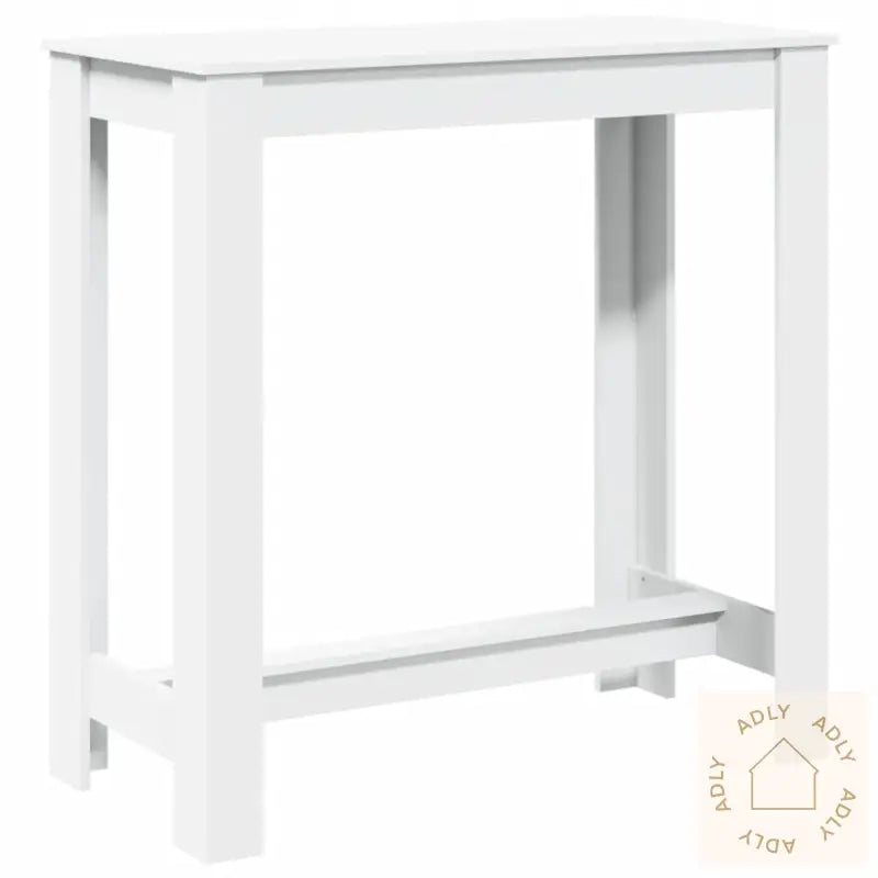 Barbord Hvit 102X50X103,5 Cm Konstruert Tre