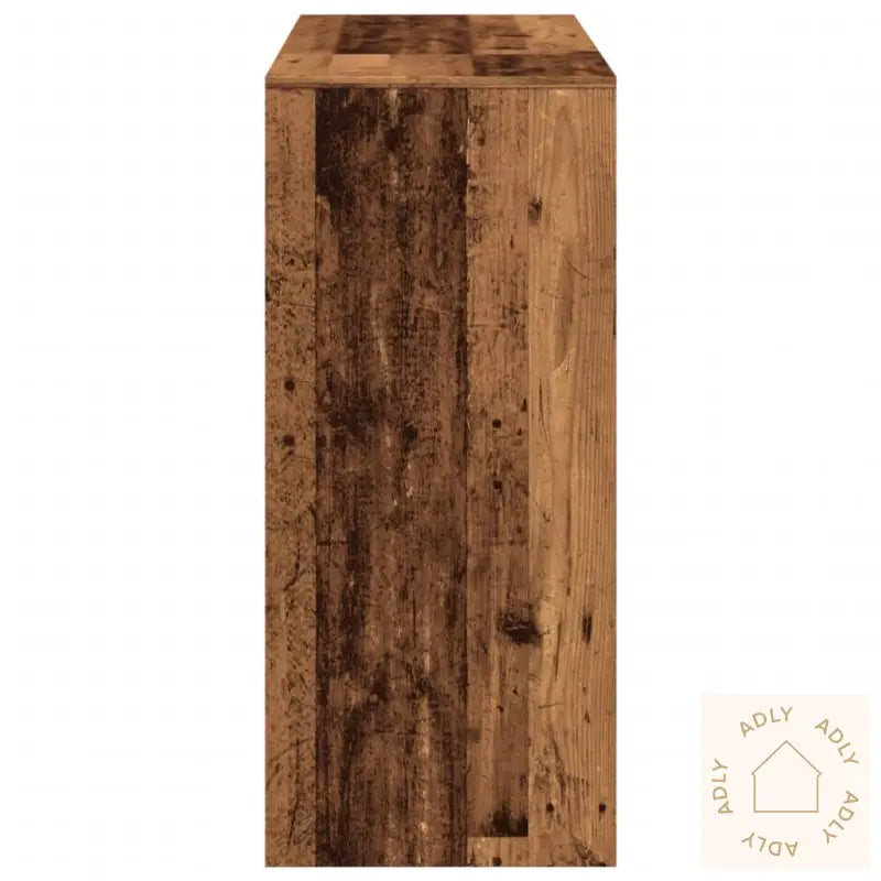 Barbord Med Hylle Gammelt Tre 124X46X103,5 Cm Konstruert Tre