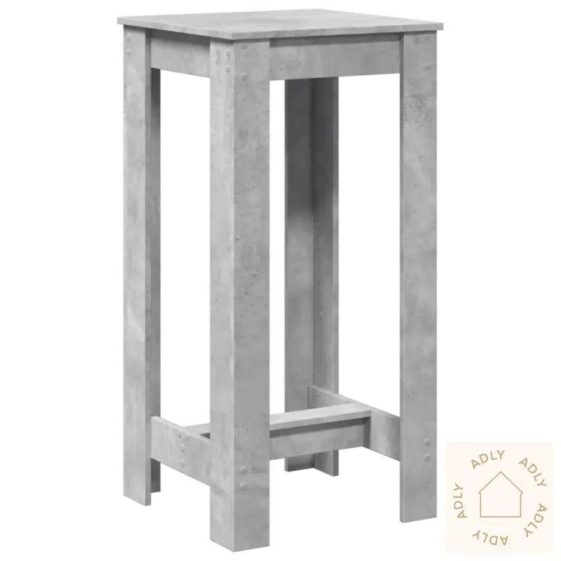 Barbord Betonggrå 51X50X103,5 Cm Konstruert Tre
