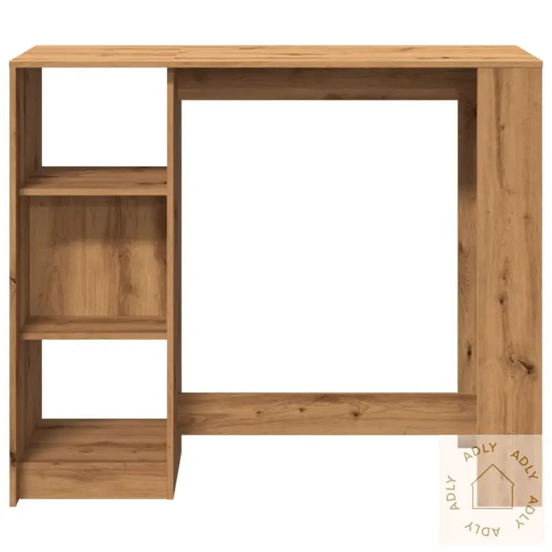 Barbord Med Hylle Artisan Eik 124X46X103,5 Cm Konstruert Tre