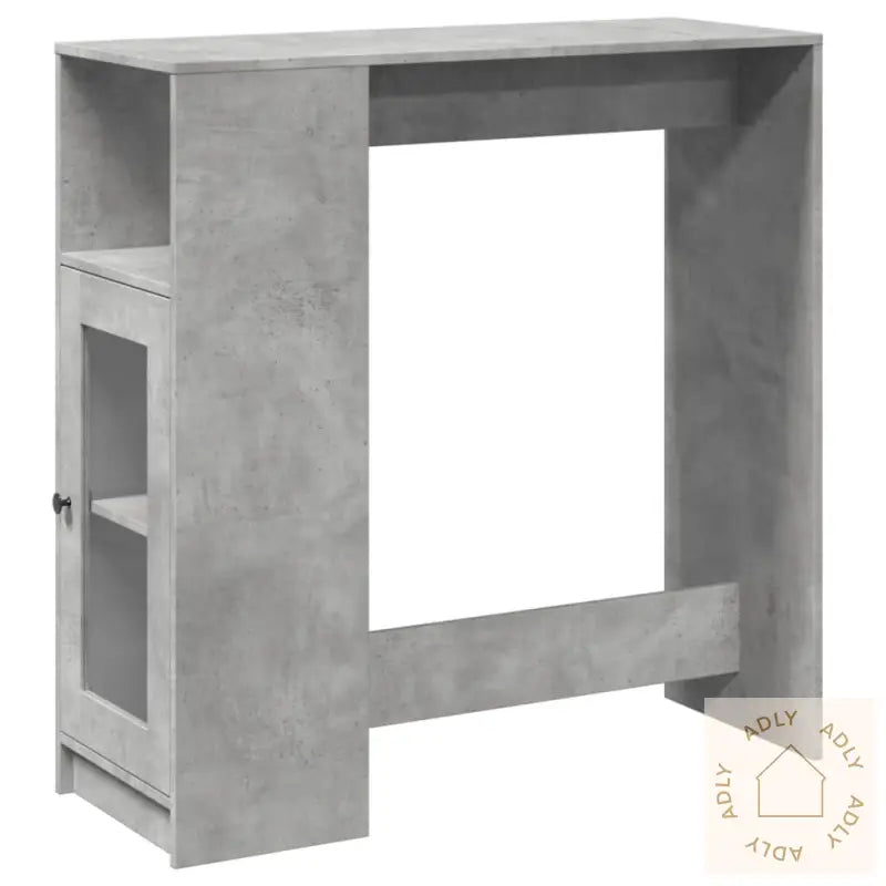 Barbord Med Stativer Betonggrå 101X40X103,5 Cm Konstruert Tre