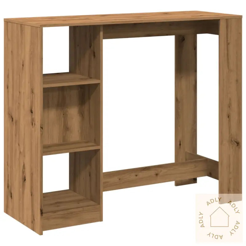 Barbord Med Hylle Artisan Eik 124X46X103,5 Cm Konstruert Tre