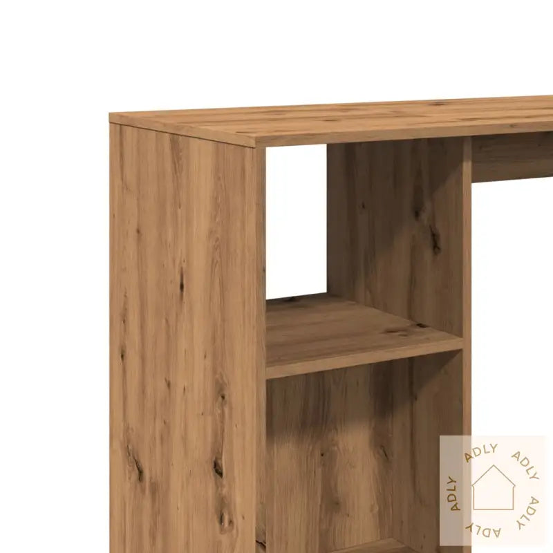 Barbord Med Hylle Artisan Eik 124X46X103,5 Cm Konstruert Tre
