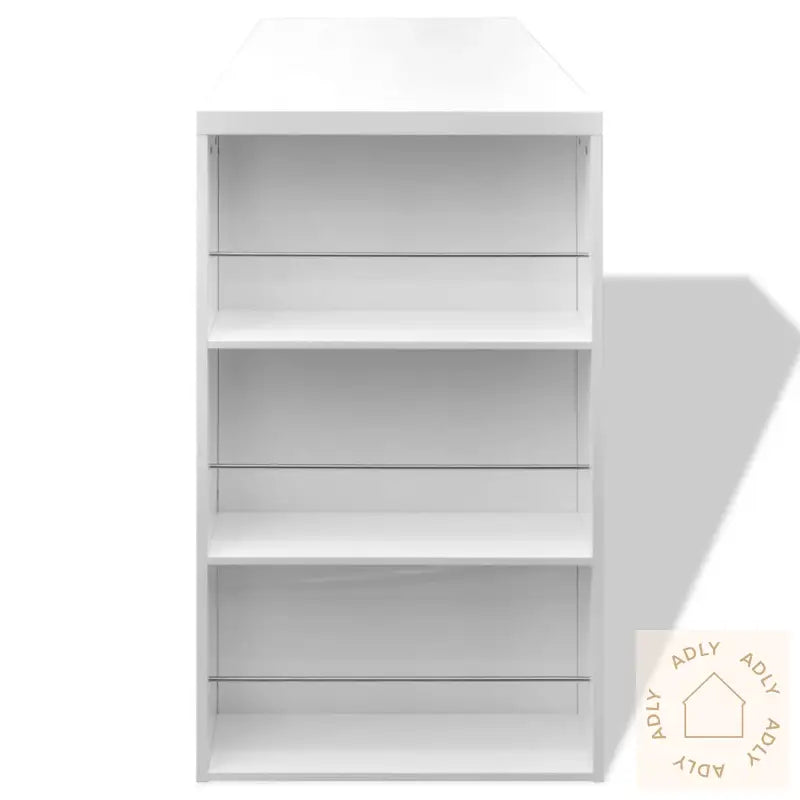 Barbord Mdf Med Vinstativ Høyglans Hvit