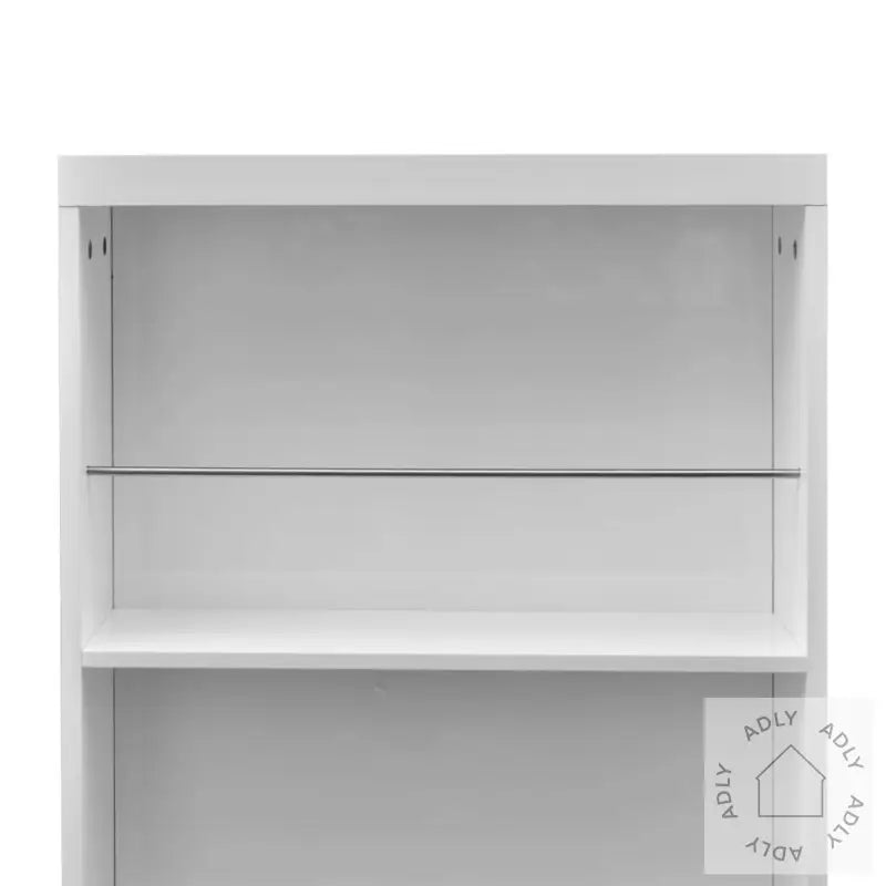 Barbord Mdf Med Vinstativ Høyglans Hvit