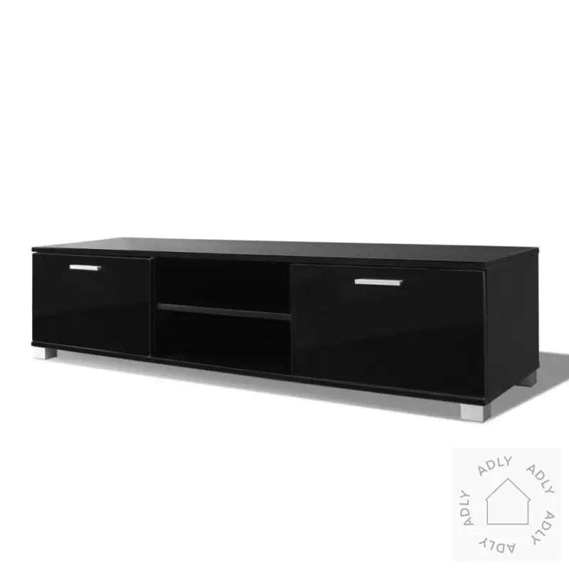 Tv-Benk Høyglans Svart 140X40,5X35 Cm