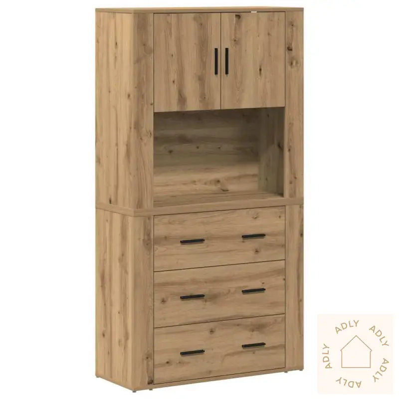Høyhylle Artisan Oak 80X33X150 Cm Konstruert Tre