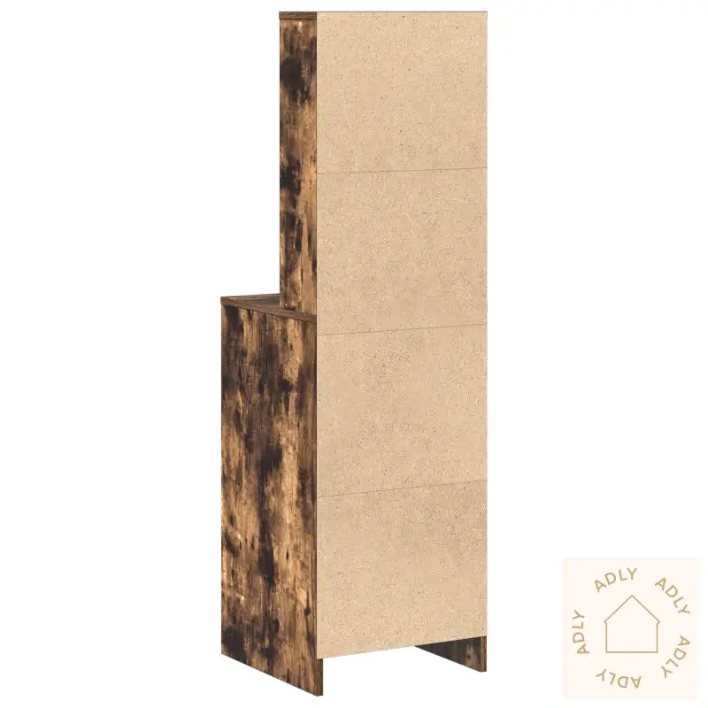 Høyskap Røkt Eik 40X41X135 Cm Konstruert Tre
