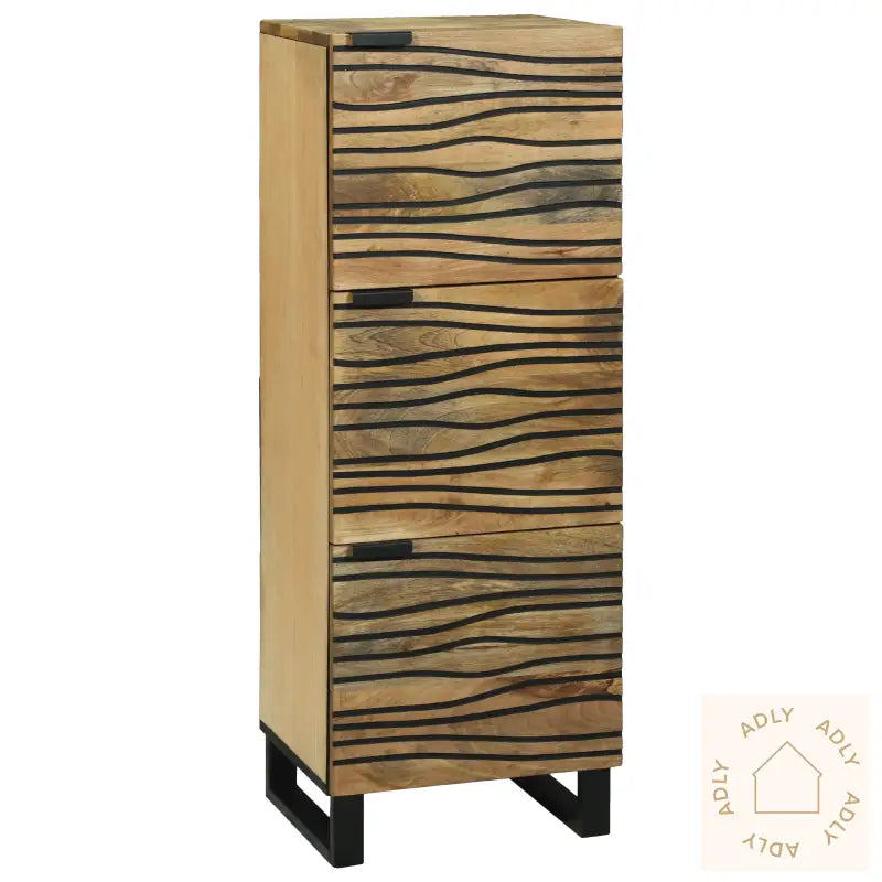 Høyskap 40X33.5X110 Cm Solid Mango Tre