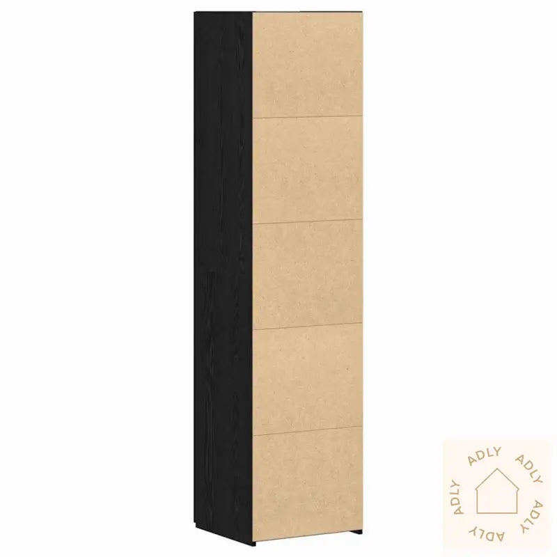 Høyskap Svart Eik 45X42.5X185 Cm Konstruert Tre
