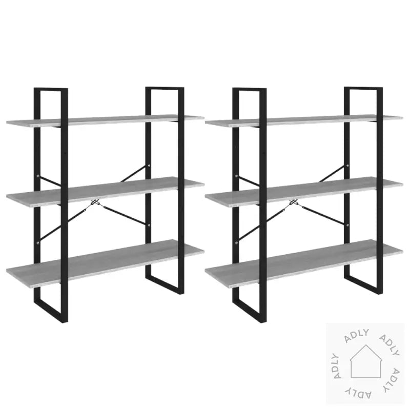 Høyskap Grå Sonoma 100X30X210 Cm Konstruert Tre