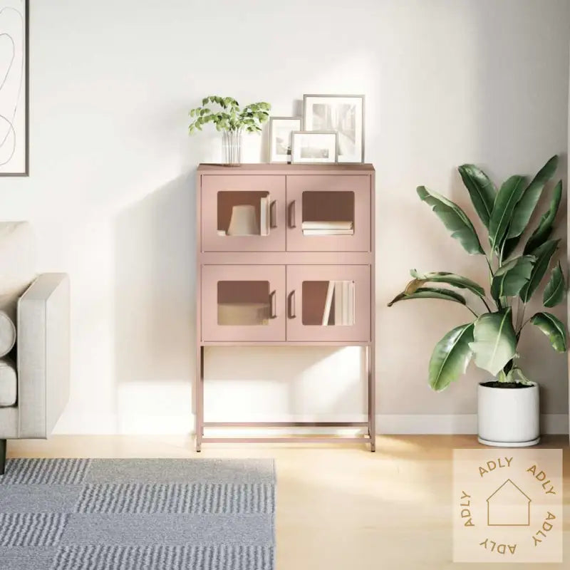 Highboard Rosa 68X39X107 Cm Stål