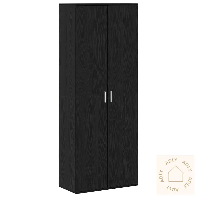 Høybord Svart Eik 70X35X180 Cm Konstruert Tre