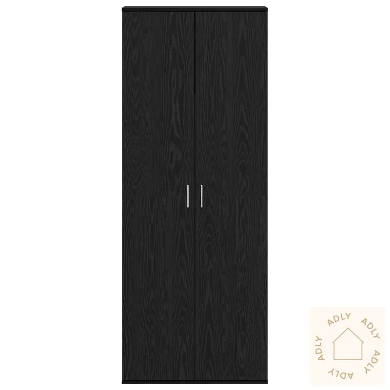 Høybord Svart Eik 70X35X180 Cm Konstruert Tre