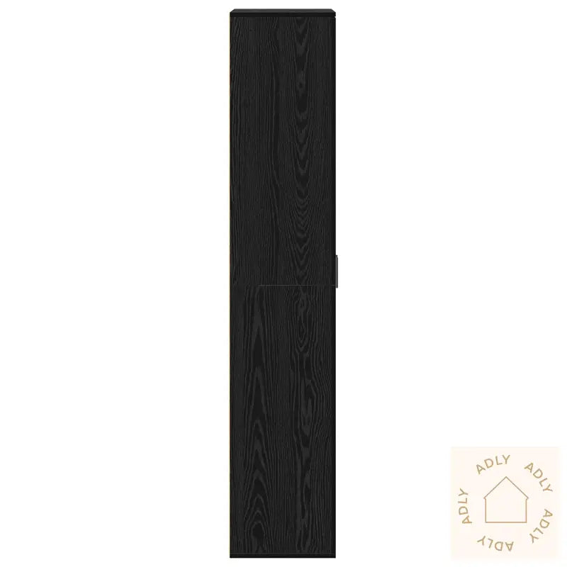 Høybord Svart Eik 70X35X180 Cm Konstruert Tre