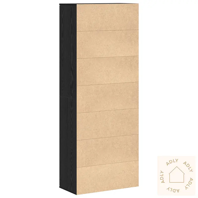 Høybord Svart Eik 70X35X180 Cm Konstruert Tre