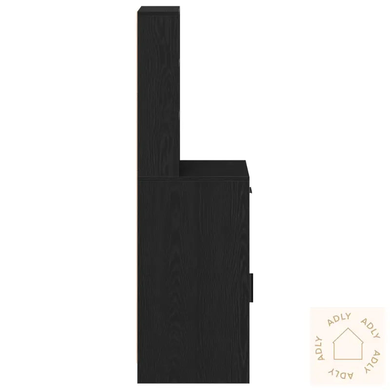 Høyt Skap I Svart Eik - 40X41X135 Cm, Laget Av Konstruert Tre