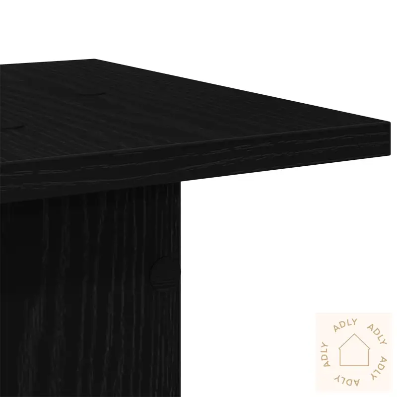 Høyttalerstativer 2 Stk Svart Eik 30X30X60 Cm Konstruert Tre