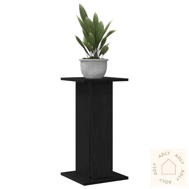 Høyttalerstativer 2 Stk Svart Eik 30X30X60 Cm Konstruert Tre