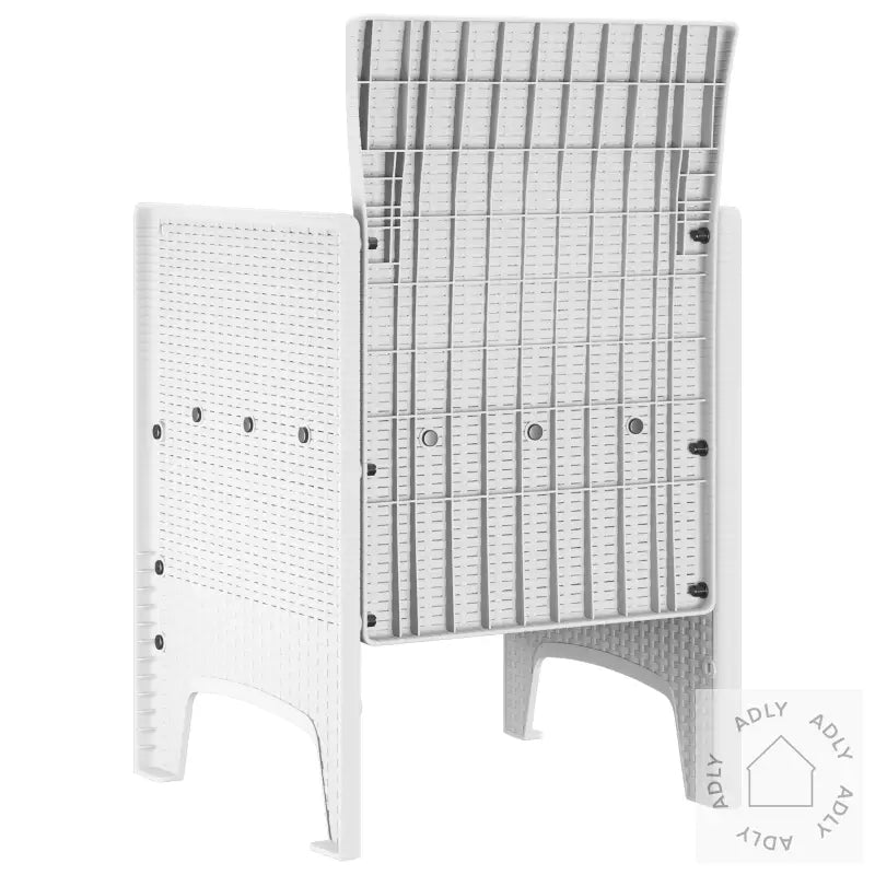 Hagemøbler 2 Stk Hvit Poly Rattan