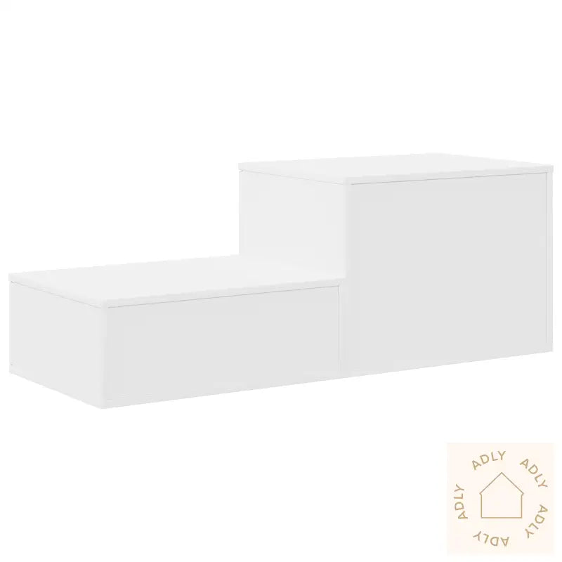 Oppbevaringsskap Hvit 103X41X40 Cm Laget Av Ingeniørtre