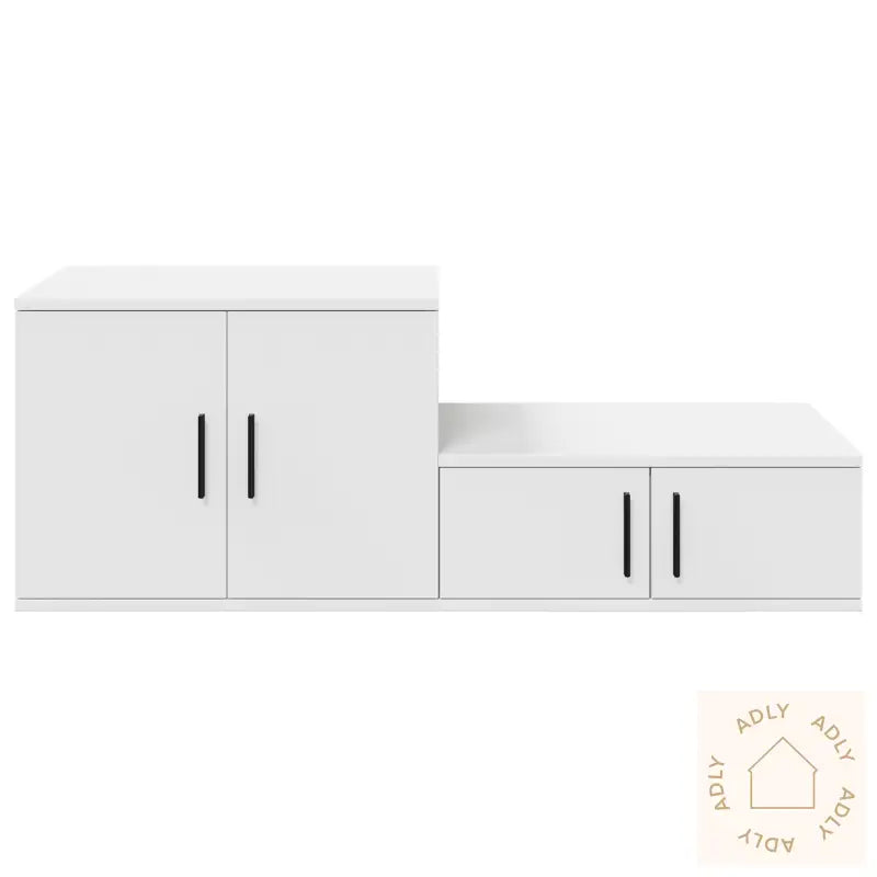 Oppbevaringsskap Hvit 103X41X40 Cm Laget Av Ingeniørtre