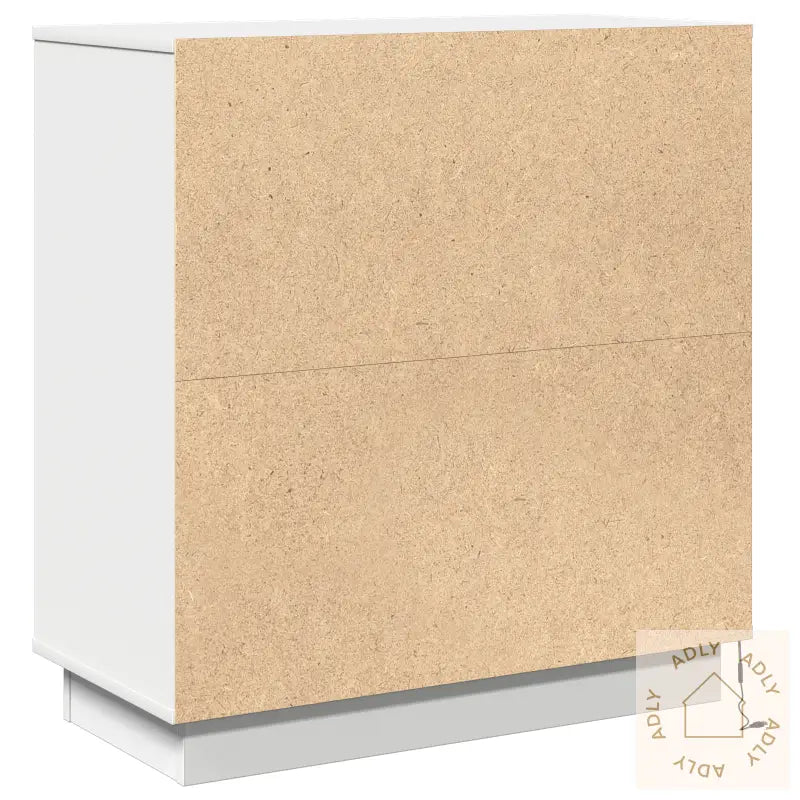 Nattbord Med Led Hvit 71X34,5X75 Cm Konstruert Tre