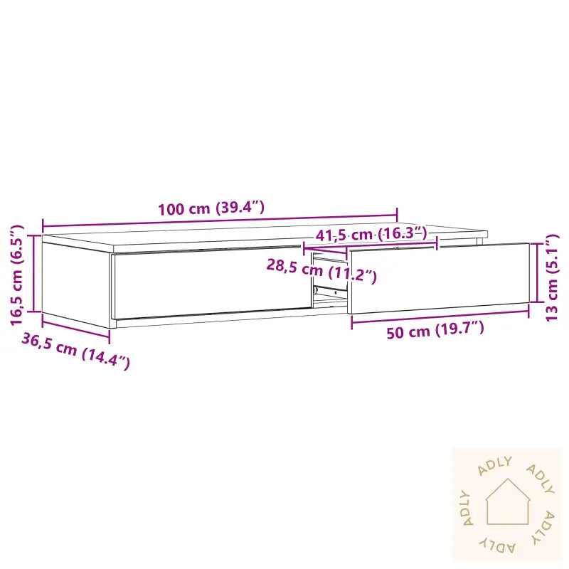 Sengeskuffer Hvit 100X36,5X16,5 Cm Laget Av Tre