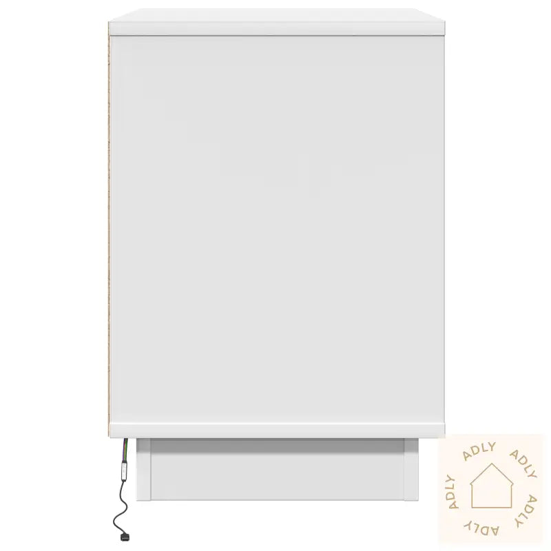 Nattbord Med Led Hvit 50X34,5X50 Cm